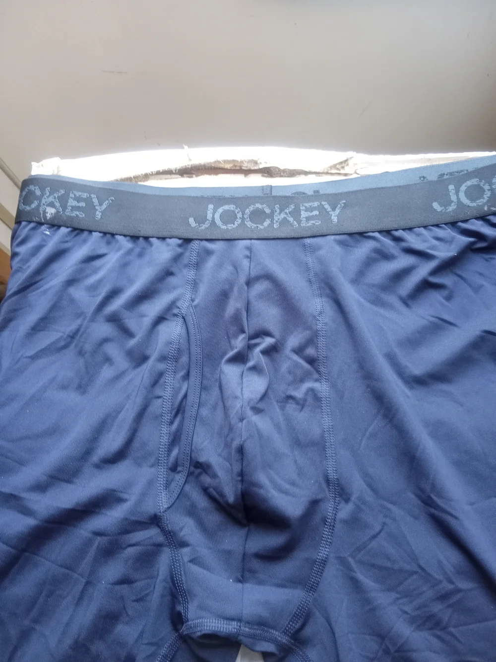 3 Pk Jockey Light Gray Performance Boxer Briefs with Dark Gray Waistband
